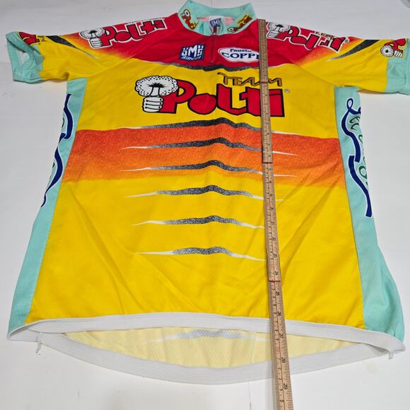 Vtg SMS Santini Mens XXL Cycling Jersey Team Polti 90s Biking Outdoors Pockets - Picture 6 of 12